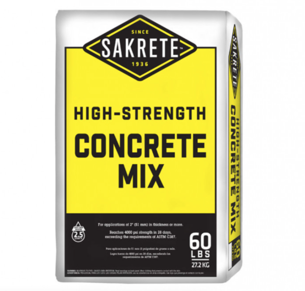 High Strength Concrete Sakrete (60LB)