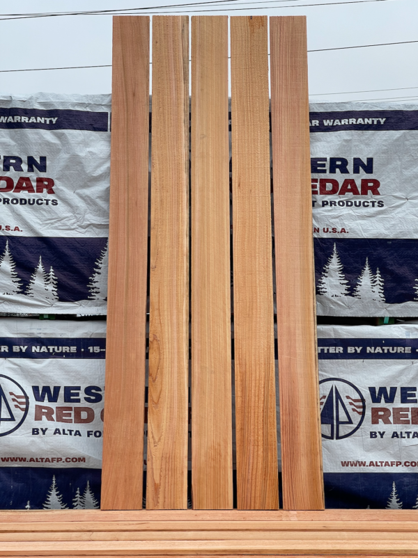Alta 1x5.5x5 Clear Cedar Fence Board