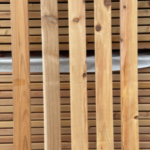 Cedar Fence Materials - 2x4x8 Cedar Rails Detail