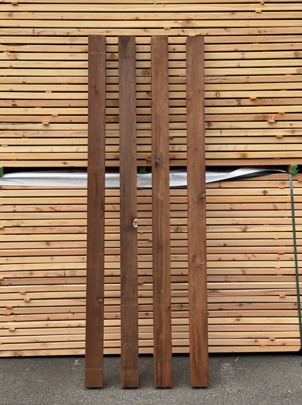 Cedar Fence Materials 4x4x7 Jumbo Front 4x4x9 Standard Pressure Treated Post