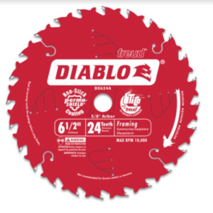 Diablo 6-1/2 in. 24-Tooth Framing Saw Blade