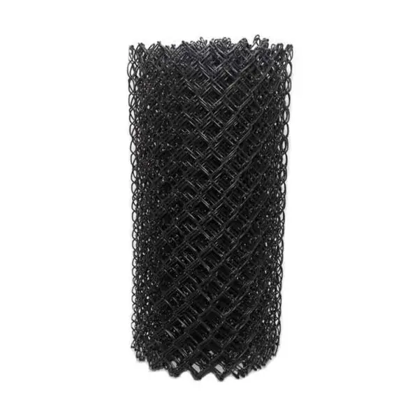 4ft x 50ft 8 - Gauge Black Chain Link Fabric