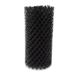 6ft x 50ft 8 - Gauge Black Chain Link Fabric