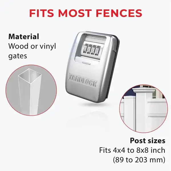 Gate Lock XLS Heavy Duty - Strong Durable stainless steel system